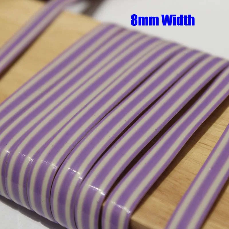 10 Meters Stripes Purple Color PE Flat Synthetic Rattan Material For Handmade DIY Weaving Crafts Knit Repair Chair Table Basket