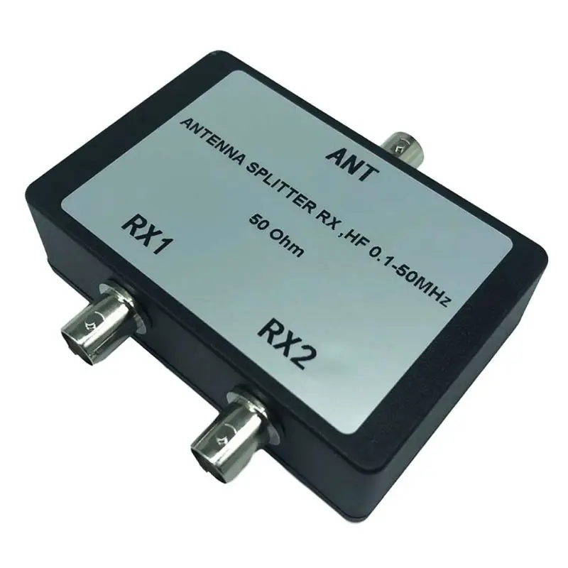 

Portable Antenna Splitter RX HF 0.1-50 MHz 50Ohm BNC Connectors Coax Signal for TV Satellite