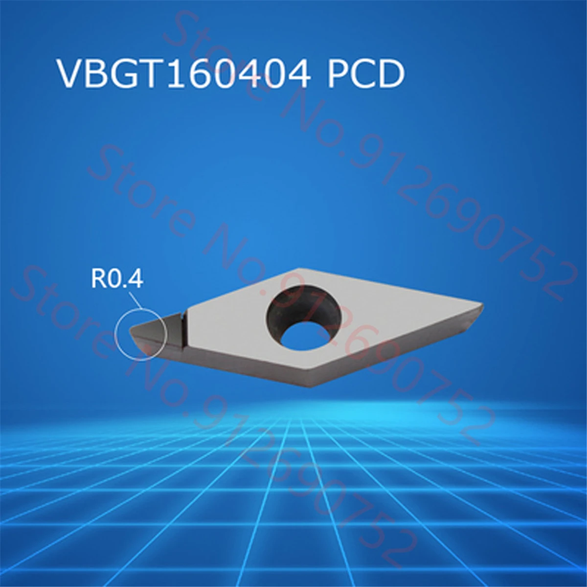 Vbgt110302 pcd/vbgt110304 pcd/vbgt160404 pcd carboneto de inserção 2 pçs/caixa