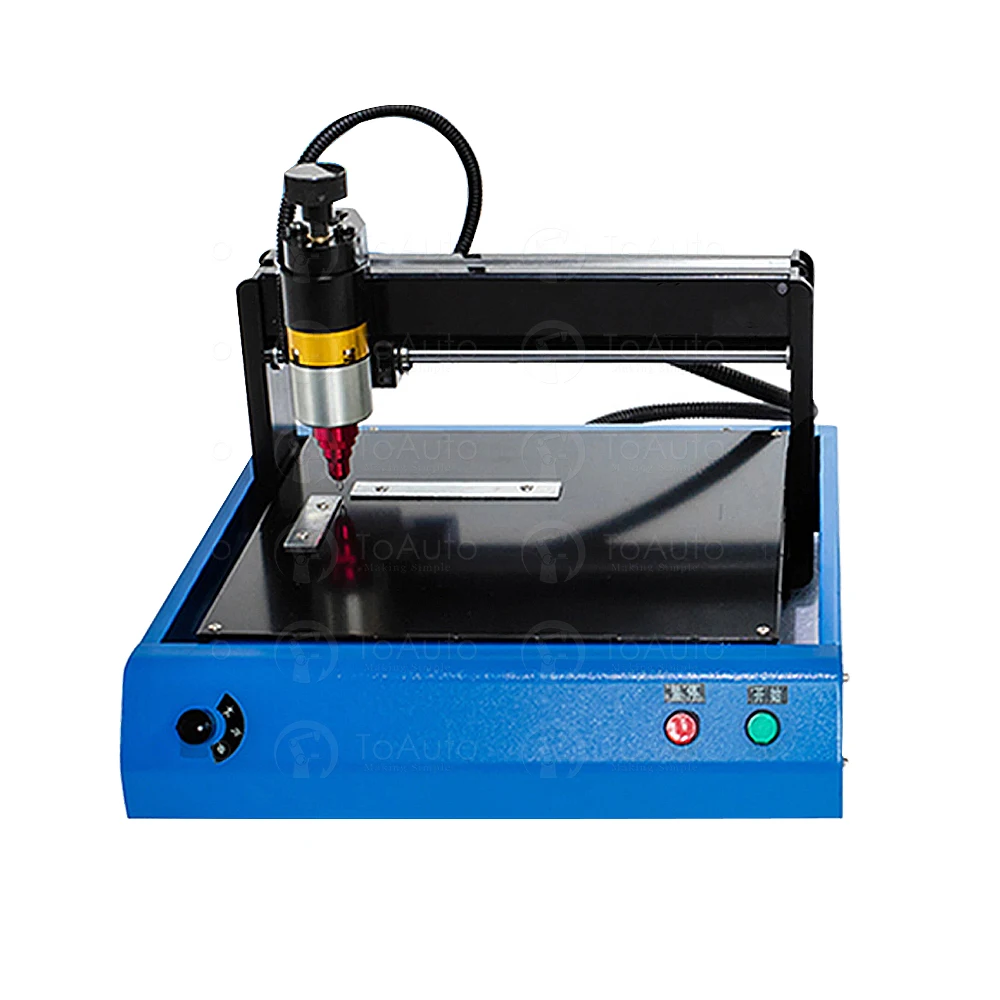 Electronic Metal Marking Engraving Machine 200*150mm for Industrial Nameplate Dog Tag Steel ID Card & Plastic Engraving Embosser