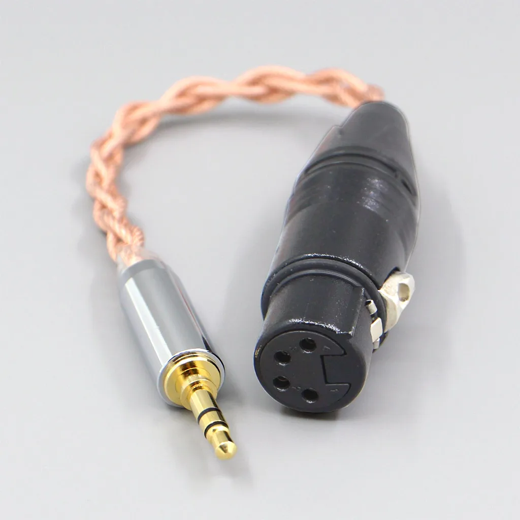 

Shielding Coaxial Mixed Graphene 7N OCC DIY Earphone Cable For 2.5mm 3.5m 4.4mm 6.5mm To XLR 4 pole Female LN007806