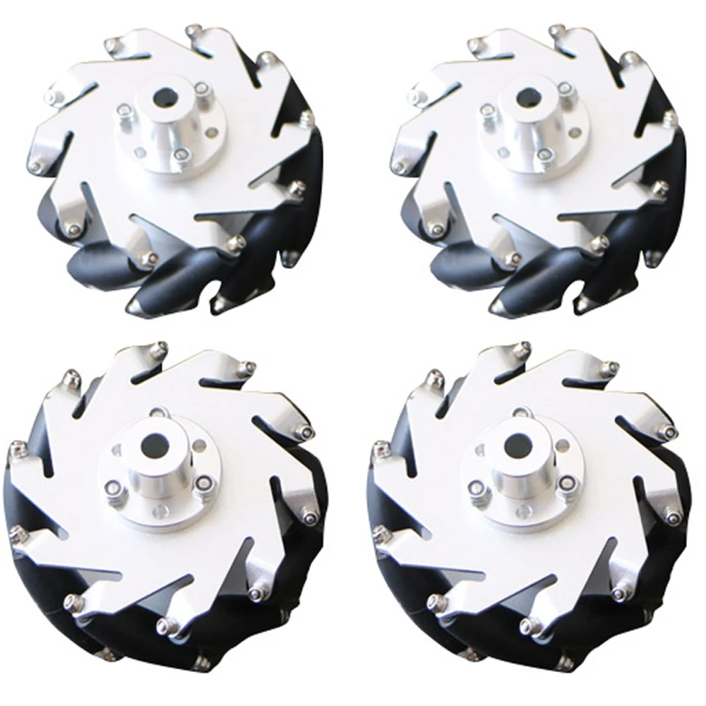 60KG Load 4pcs 127mm Omni Mecanum Wheel+ 4pcs 24V 120W 440rpm DC Motor Speed Encoder Motor for Arduino DIY Robot Project