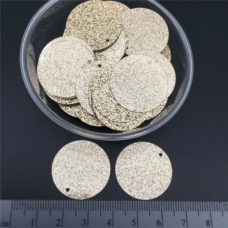 Pailettes 25 millimetri Silde Foro Glitters Paillette Piatto Allentati Rotondi Paillettes Cucito Decorazione di Cerimonia Nuziale Del Mestiere