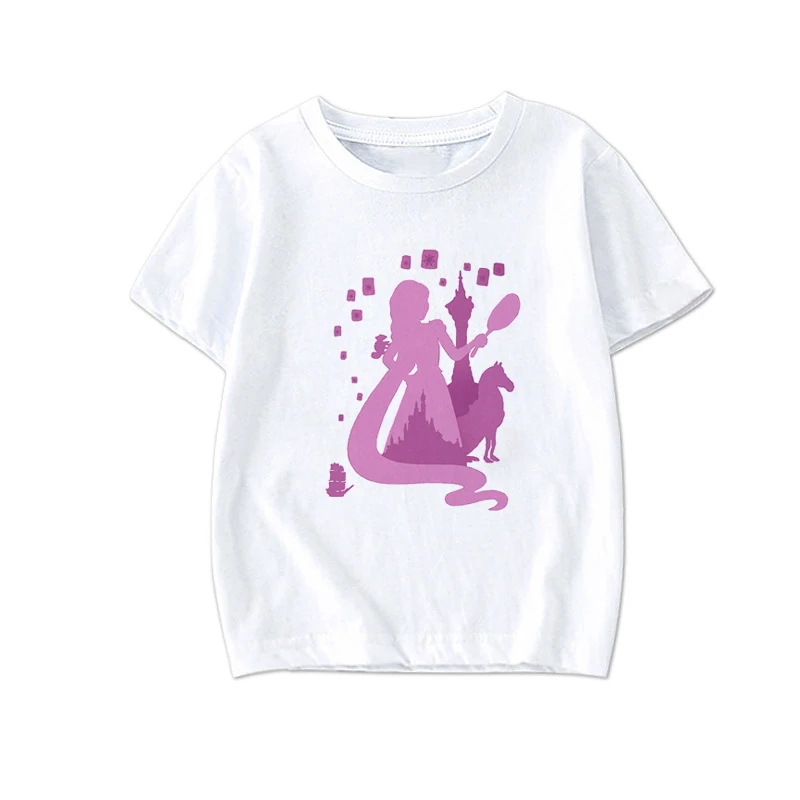 

Casual Cute Kids Shirt Kawaii Princess Interesting Print Baby Girl Summer Clothes Short Sleeve T Shirt Boys Funny Simple Design