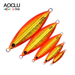 AOCLU-Hard Bait Sinking Fishing Lure, UV Luminous Strong Inshore Boat, Beach Rock Blade, Slow Metal Jig, 5G, 15g, 40g, 80g, 120g