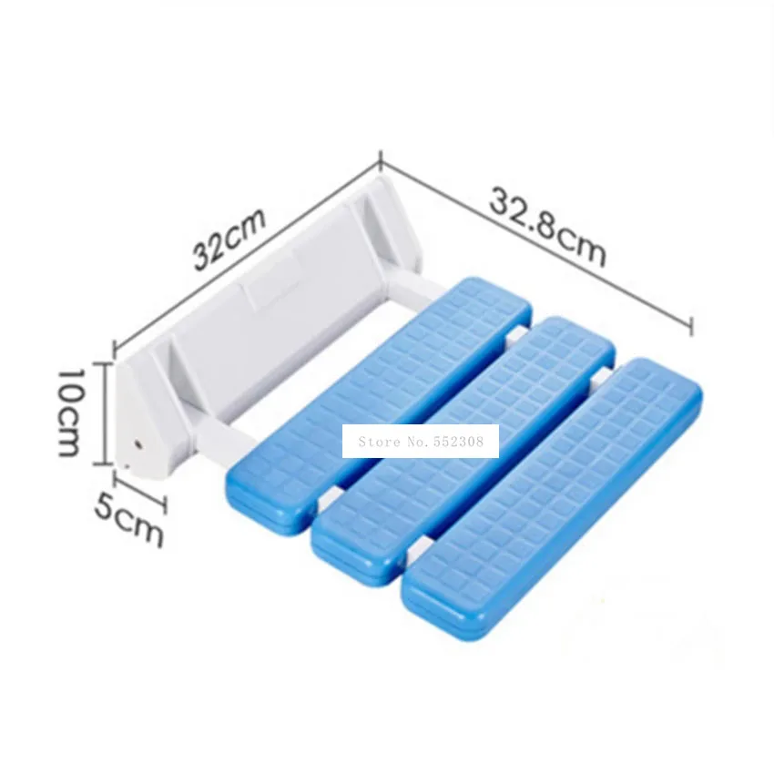 Asiento de ducha montado en la pared, aleación de aluminio de alta calidad, antideslizante, para baño y ducha, plegable, silla de pared de la Ducha, taburete de baño