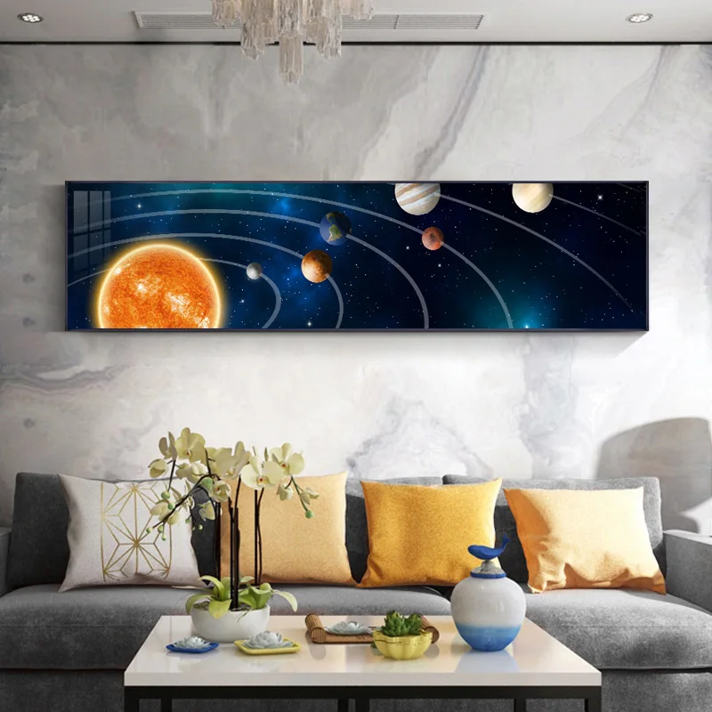 

Moon Phase Canvas Painting Golden Moon Wall Art Posters Prints Big Size Planet Solar Wall Pictures for Living Room Cuadros Decor