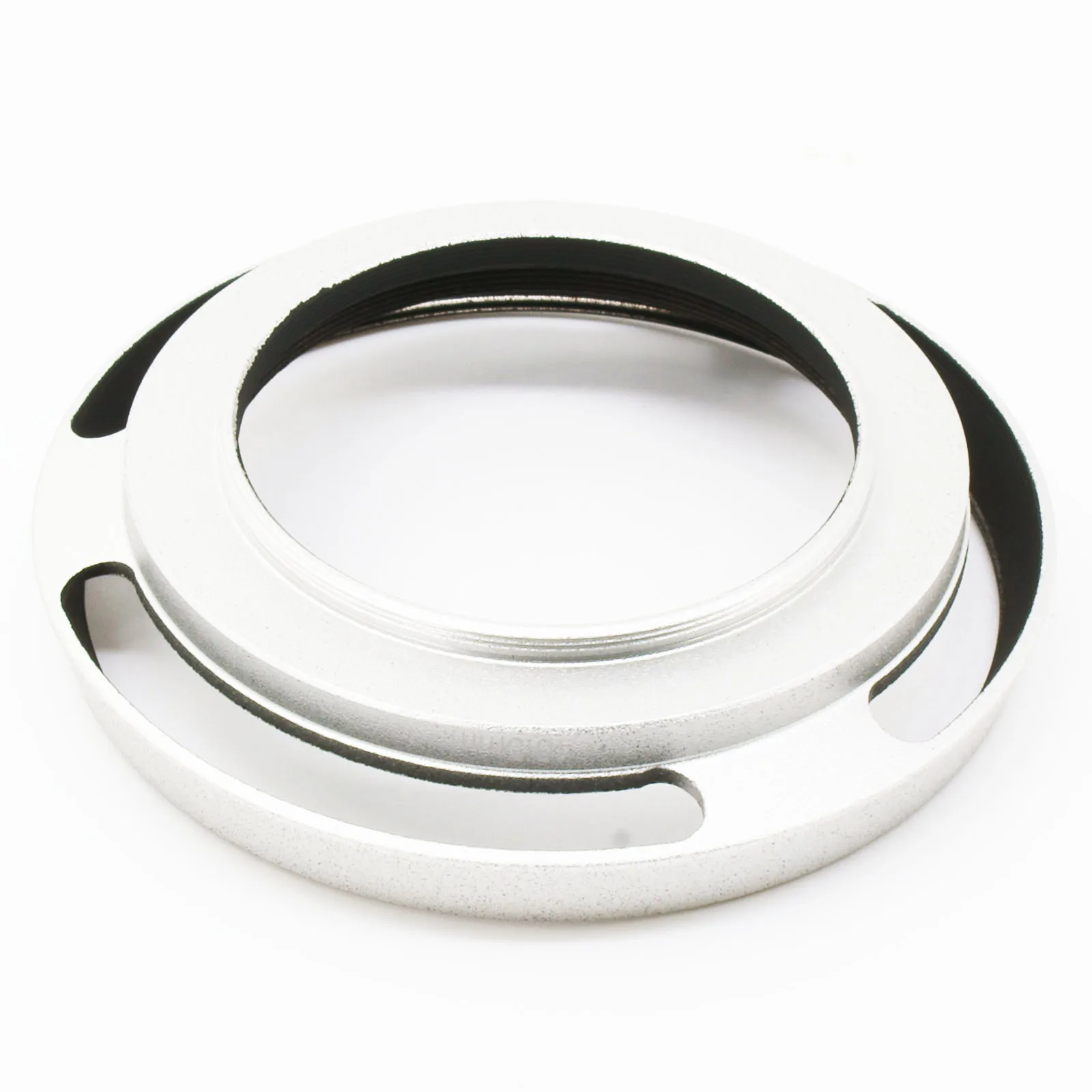 Cubierta de lente plateada inclinada de metal de 40,5mm para Leica M Leica R Leitz Voigtlander