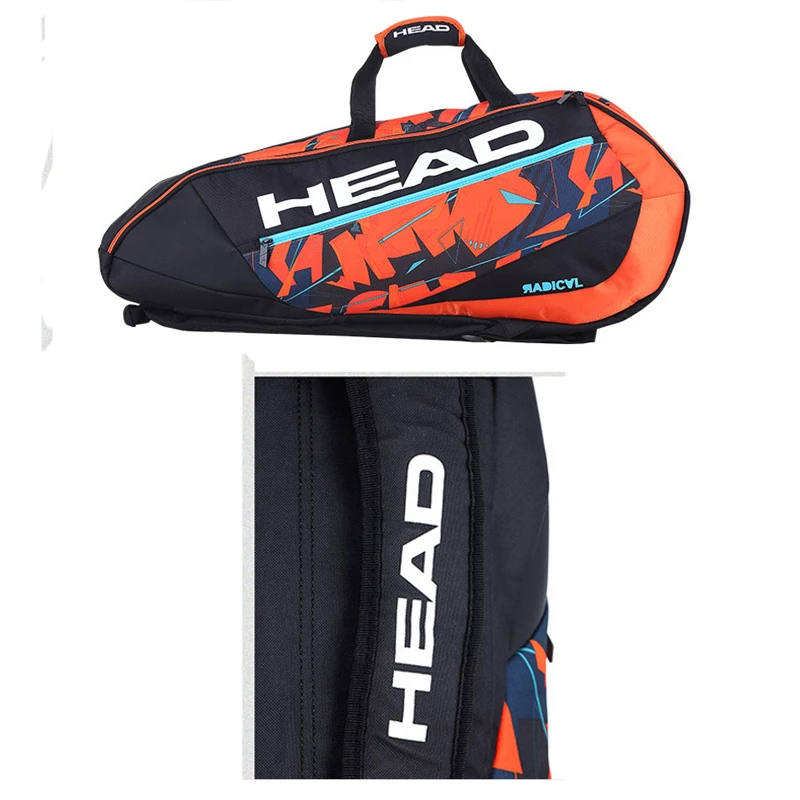 6-9 Pack HEAD Limited Edition Tennis Bag L4/5 Djokovic Tennis Racket Backpack Large Capacity Squash Badminton Gym Sport Backpack