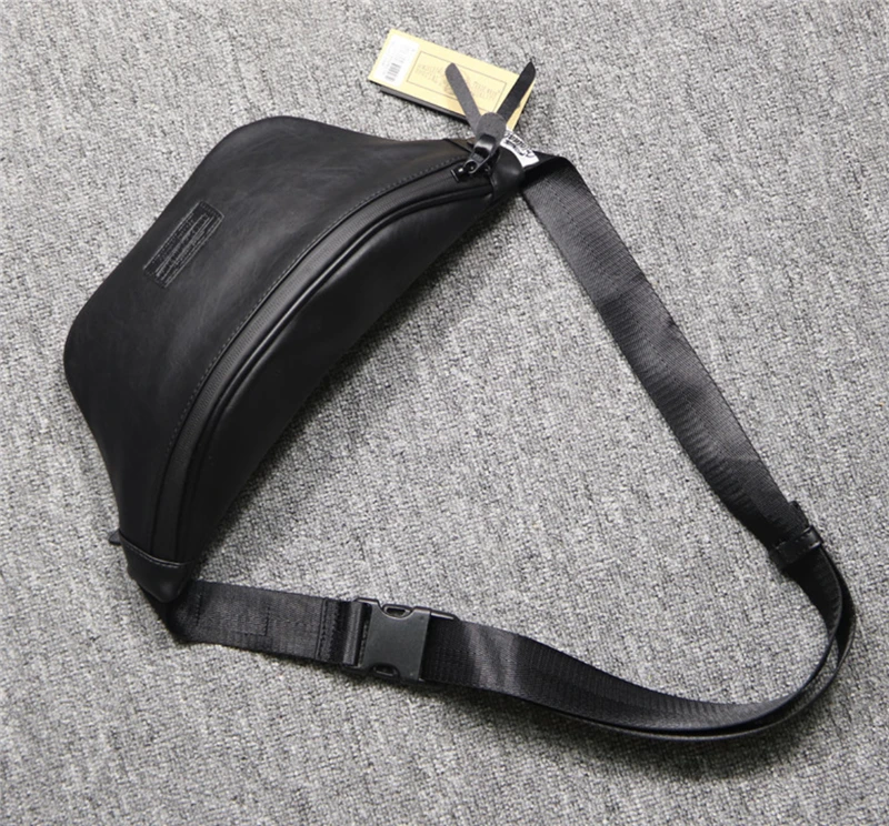 Casual Leather Waist Bag Men Fanny Pack Casual Adjustable Belt Bag Male Heuptas Bum Banana Bag Banana Sa