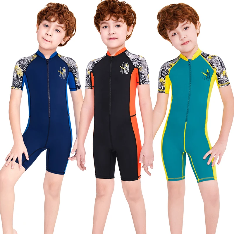 Children Swimsuit Swimwear  Professional Wetsuits For Boys Kids Surfing Diving Suits Keep Warm Scuba Swim Fitness Thickness