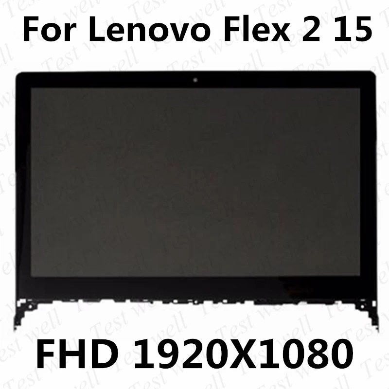 

Replacement lcd screen For Lenovo Flex 2 15 15D Front Bezel 1366*768 1920*1080 touch screen digitizer with frame assembly