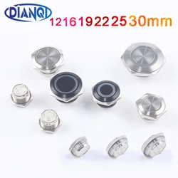 12/16/19/22/25/30 mm Electric Waterproof Power Led Light Momentary Short Mini Push Button Switch Pressure Switches 220V 12V 3-6V