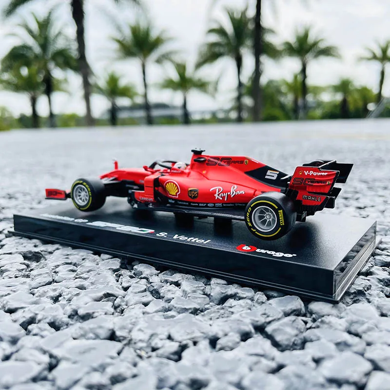 Bburago 1:43 Hardcover Edition 2019 Ferrari SF90 NO.5 F1 racing model simulation car model alloy car toy male collection gift