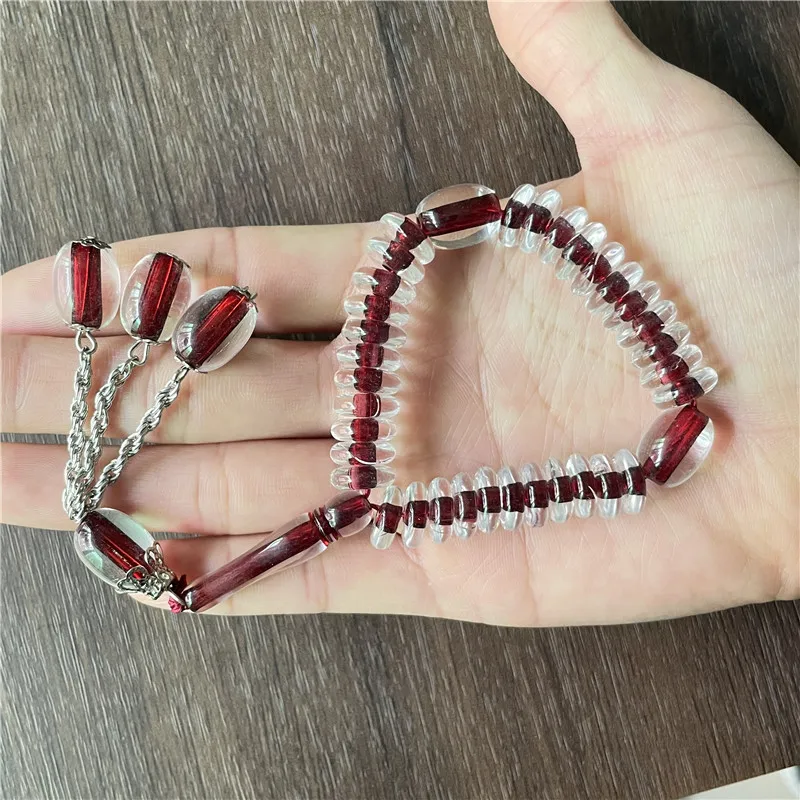 JunKang Muslim bracelet Islamic religious style 33 rosary prayer beads men and women meditation Faith prayer beads jewelry