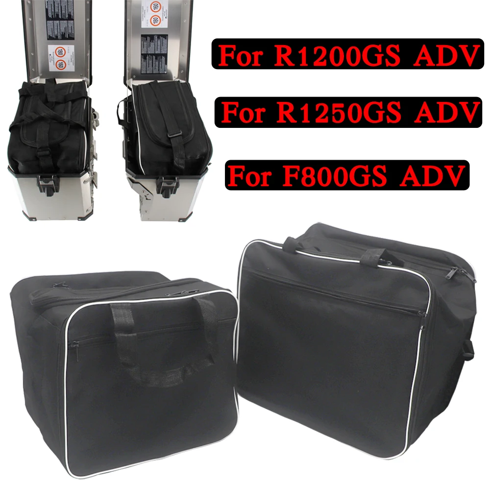 For BMW R1200GS Adv Black Inner Bags R 1200 GS adventure WATER-COOLED 2013-2017 Motorcycle Luggage Bags