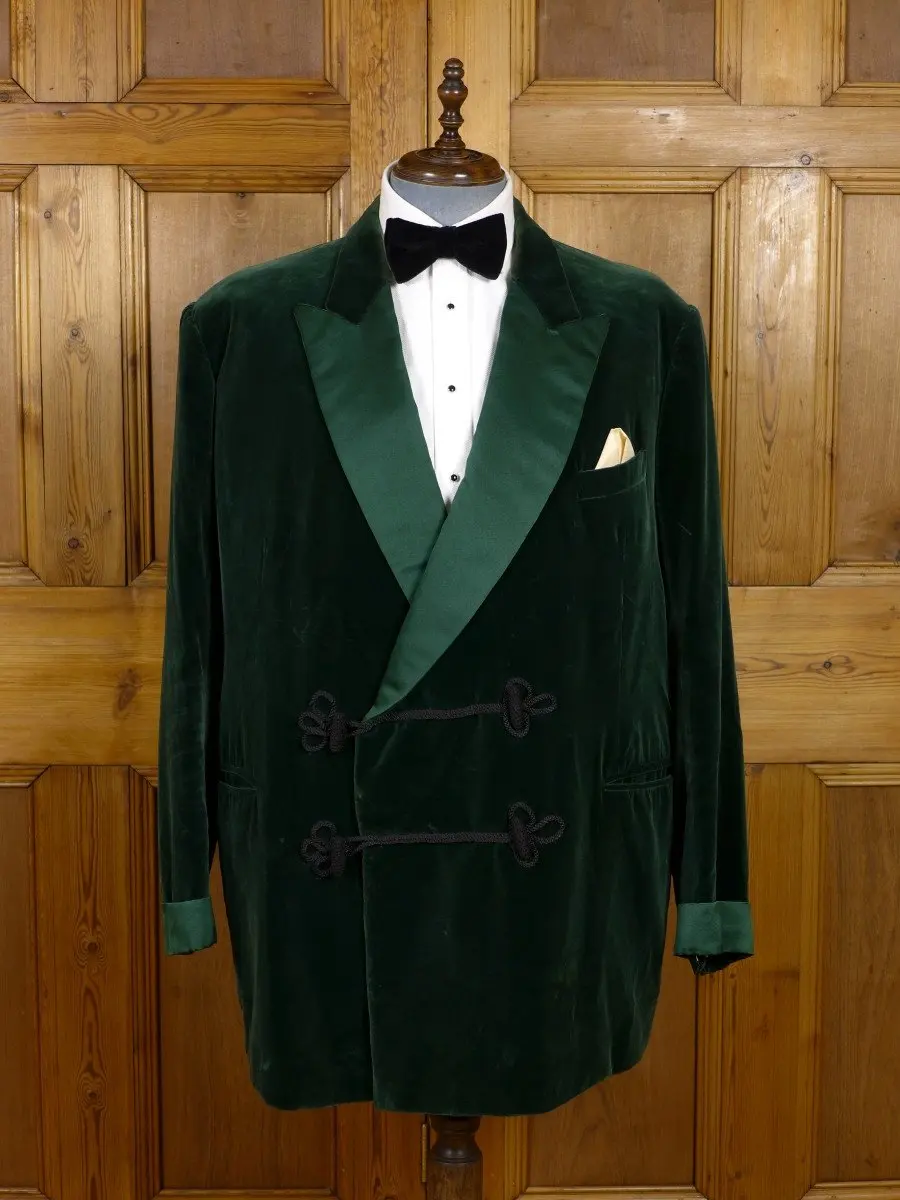 2025 Latest Coat Pant Design Green Velvet Men Suit Smoking Jacket Slim Fit Tuxedo Custom Blazer Groom Prom Suits Terno Masculino