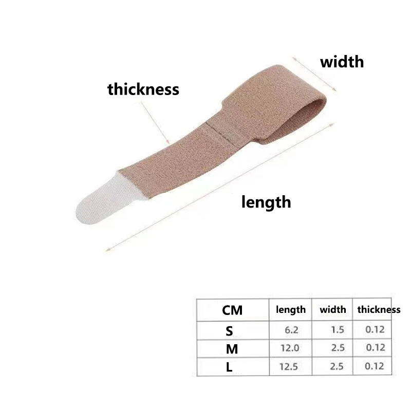 2Pcs Finger Toe Separator Bandage Hallux Valgus Corrector Overlapping Hammer Toe Straightener Unisex Orthopedic Foot Care Tool