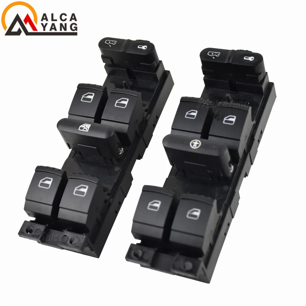 Window Master Switch Button Console For Volkswagen Golf Jetta Bora Passat B5 Seat Leon Toledo MK4 Skoda Octavia MK1 Fabia Toledo