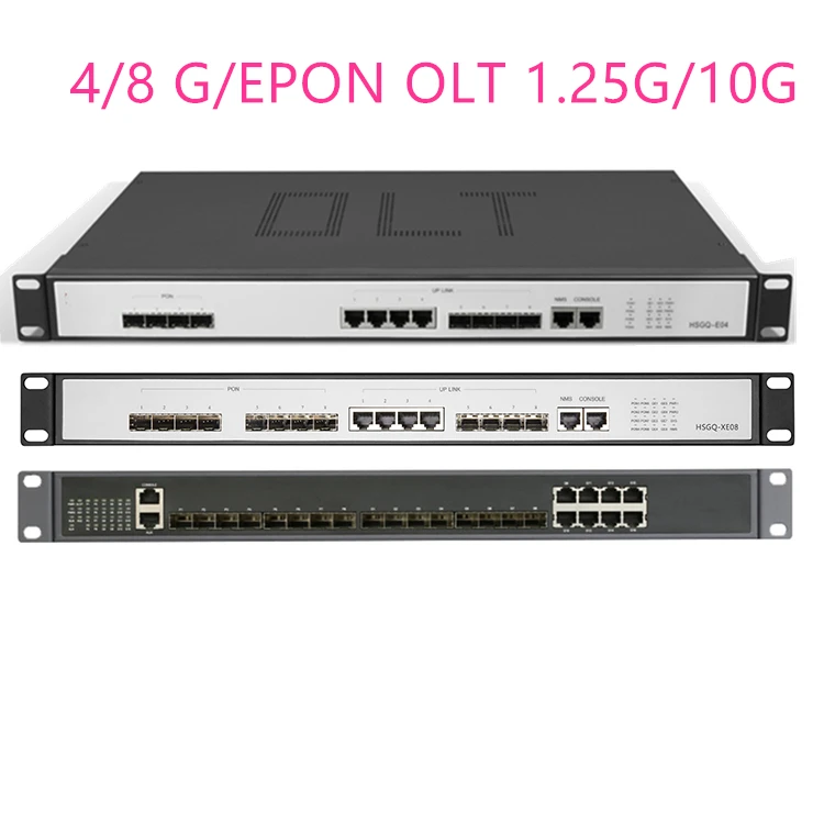 

4/8G/EPON OLT 4/8 PON 4 SFP 1.25G/10G SC Open software WEB management SFP PX20+ PX20++ PX20+++/C+/C++ UI Open software