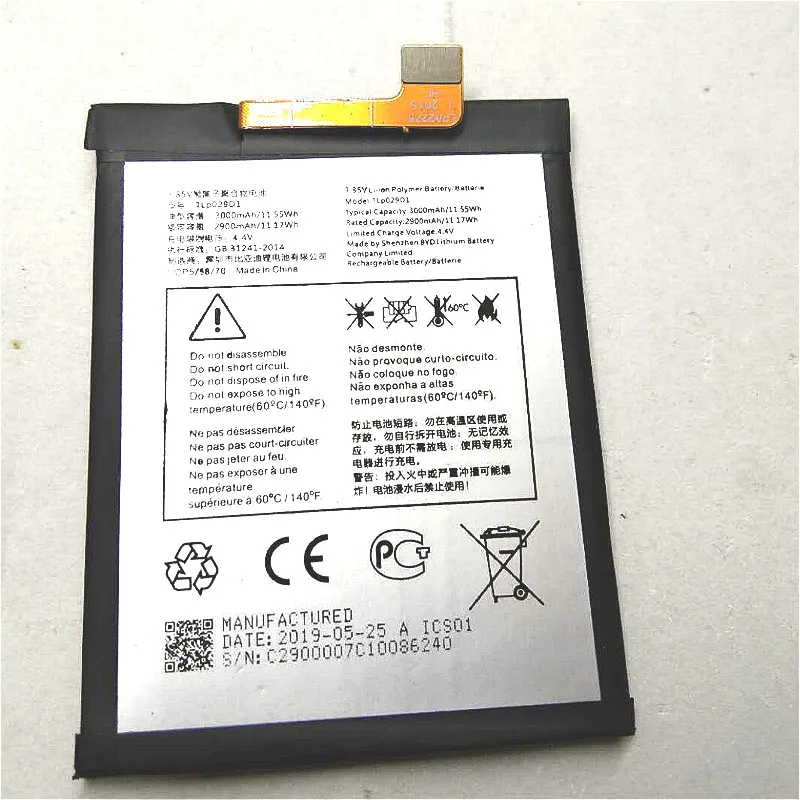 

Westrock New Original TLP029D1 3100mAh Li-ion Battery for T-Mobile REVVL 2 5052w 5052cell Phone