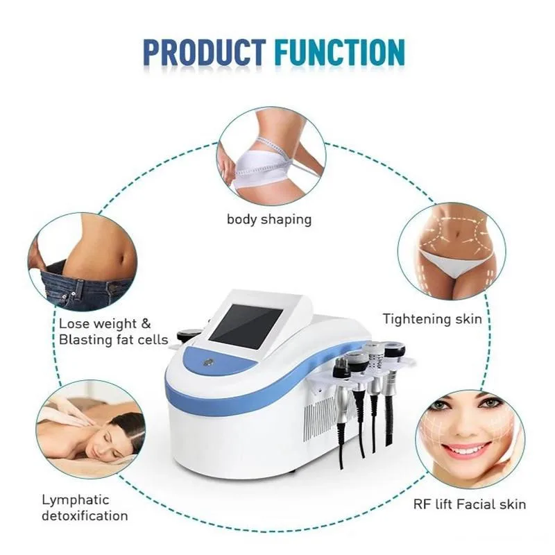 Professional 7 In 1 RF Radio Frequency Vacuum Cavitation Bipolar Anti-Cellulite Skin Rejuvenation  Beauty Machine with CE