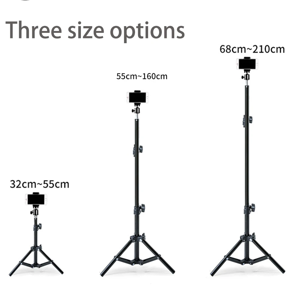 210cm Tripod for Mobile Phone Tripe for Mobile Smartphone Tripod for Phone Cellular Tripodes for Camera Iphone Xiaomi Cell Phone