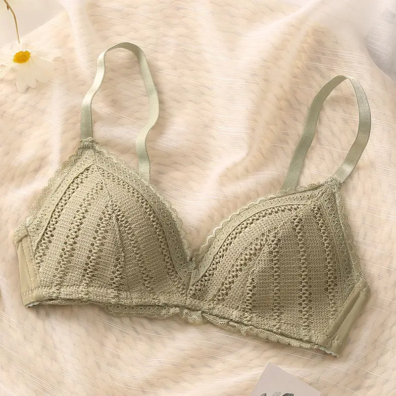 Girls Cheap Bra Thin Cup ABC Bra for Women Super Soft Lace Comfortable Breathable Underwear Plus Size 70 75 80 85 90 Sexy Tops