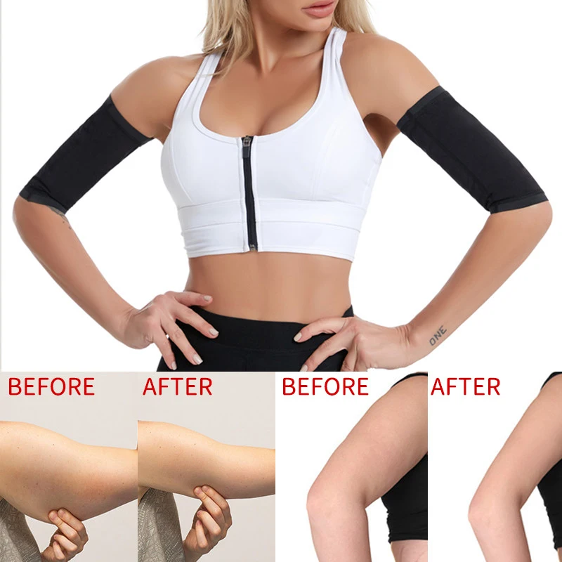 Womens Body Shaper Arm Slimming Shaper Slimming Fitness  Workout Gym Arm Trainer Loss Fat Burning Running Arm Warmers Wristbands