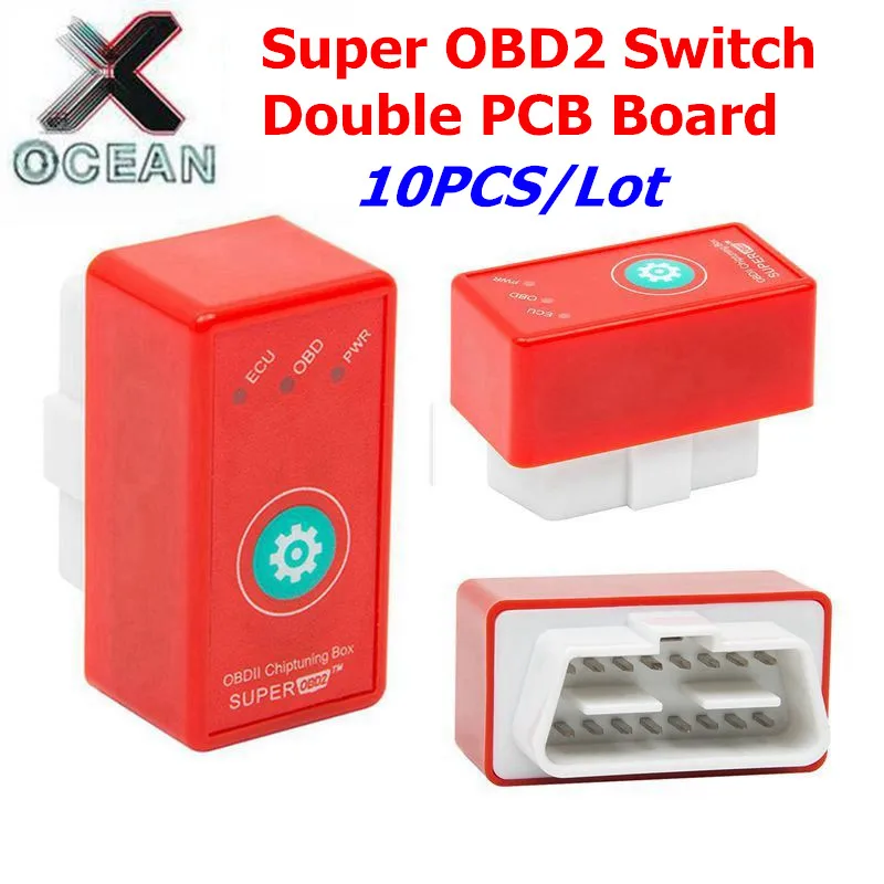 

10PCS/Lot Super OBD2 NitroOBD2 For Diesel/Benzine Cars Chip Tuning Box More Power & Torque Nitro OBD Plug & Drive Double Board