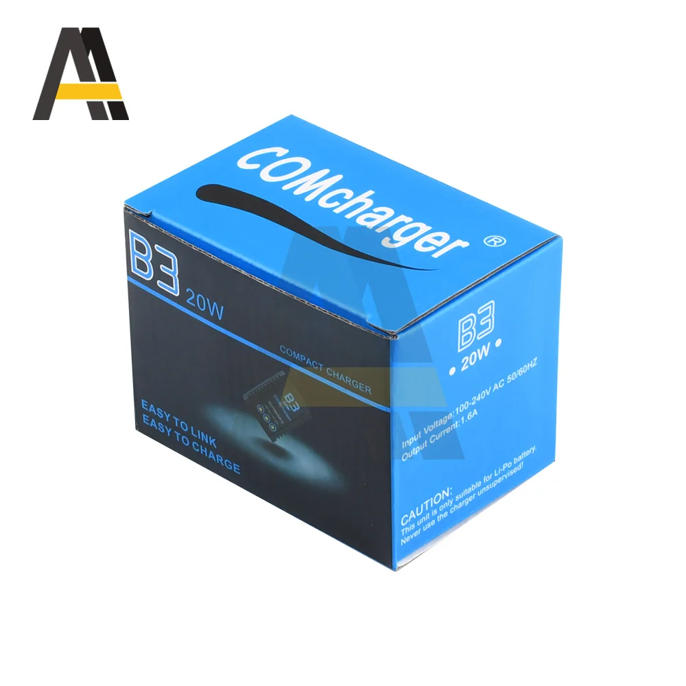 เครื่องชาร์จแบตเตอรี่บาลานซ์2S 3S AC110-240V ไลโปบาลานซ์20W imaxrc IMAX B3 Pro ขนาดกะทัดรัดสำหรับเฮลิคอปเตอร์ RC เฮลิคอปเตอร์ปลั๊ก EU