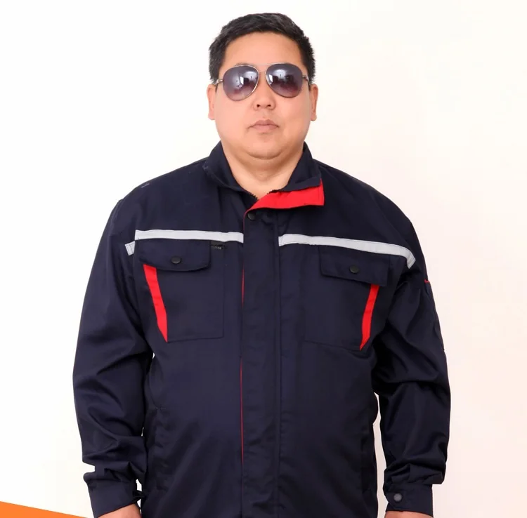 Oversize Work Clothing Long-sleeve Wear-resistant Workwear Uniforms Auto Repair Miner Mechanical Plus Size Worker Coverall 7xl8x