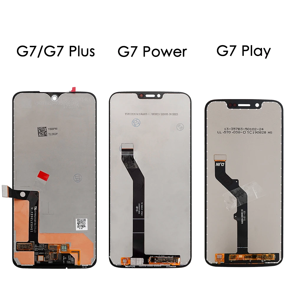 For Motorola Moto G7 G7 Plus LCD Display Touch Screen Digitizer G7 Play G7 Power LCD Assembly LCD Screen Phone Replacement