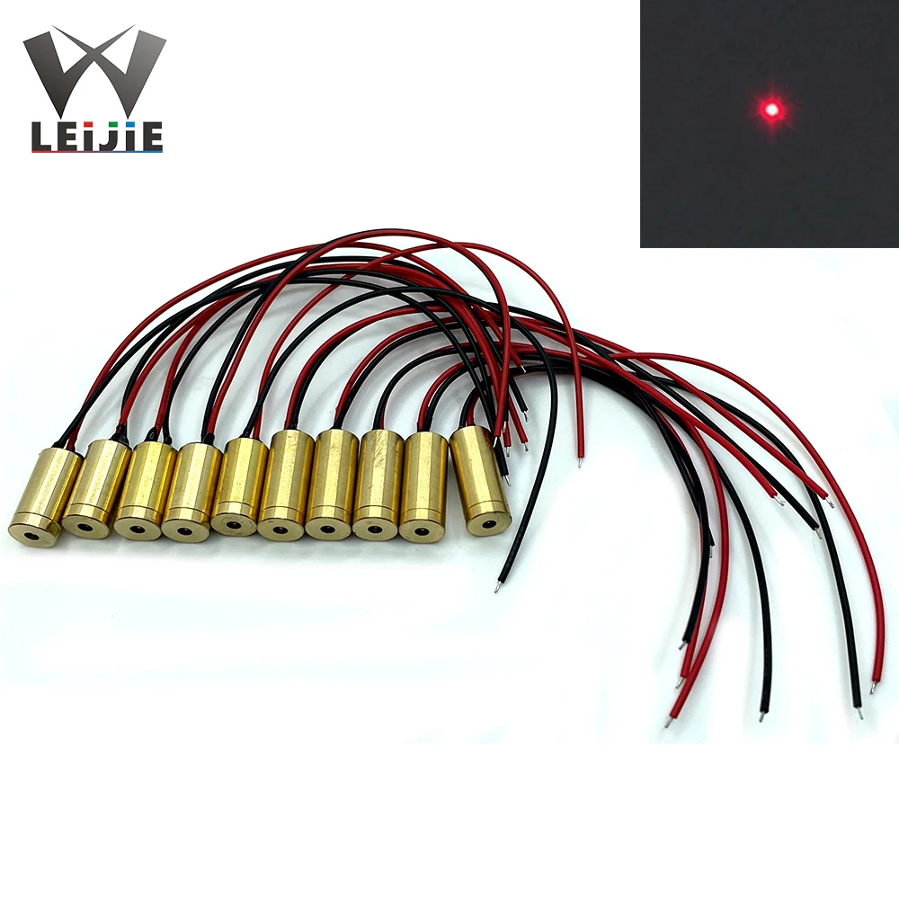 10 stücke 5V 650nm 5mW 9mm Kreuz Linie Dot 9*21mm Industrielle MINI Rot Lokalisieren laser Kopf LD Modul Laser Modul Medizinische positionierung