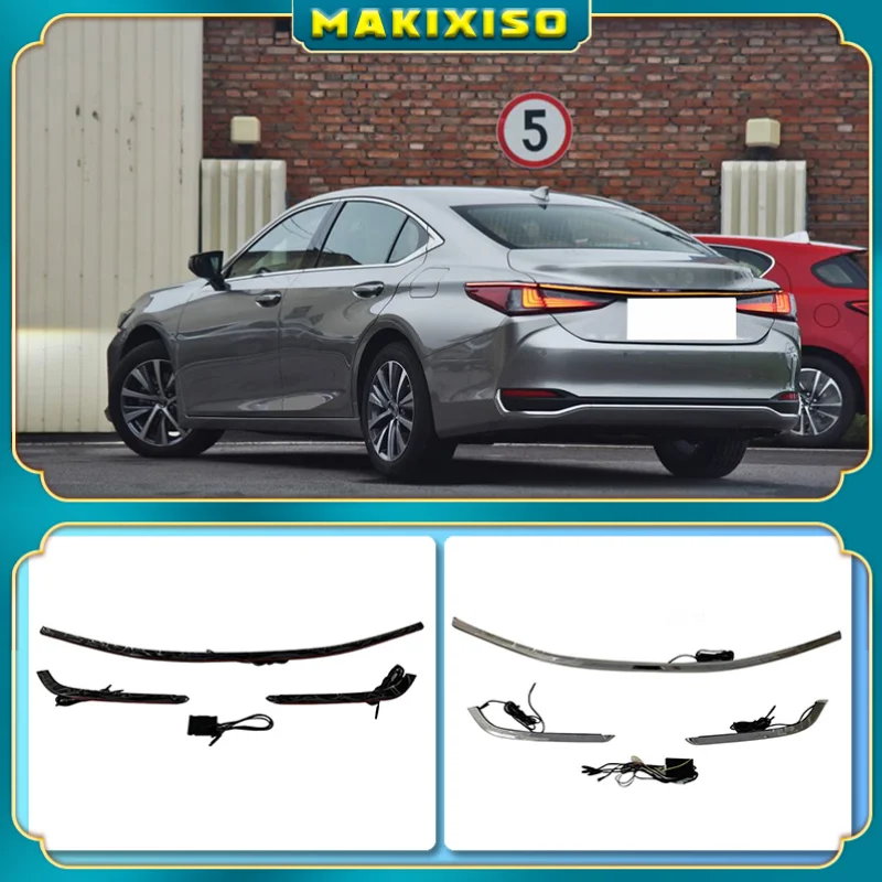 

Автомобильный Стайлинг, задний фонарь для Lexus 2018-2021 ES200/260/300h, средний задний фонарь, Динамический указатель поворота, светодиодный задний фонарь, автомобильные аксессуары