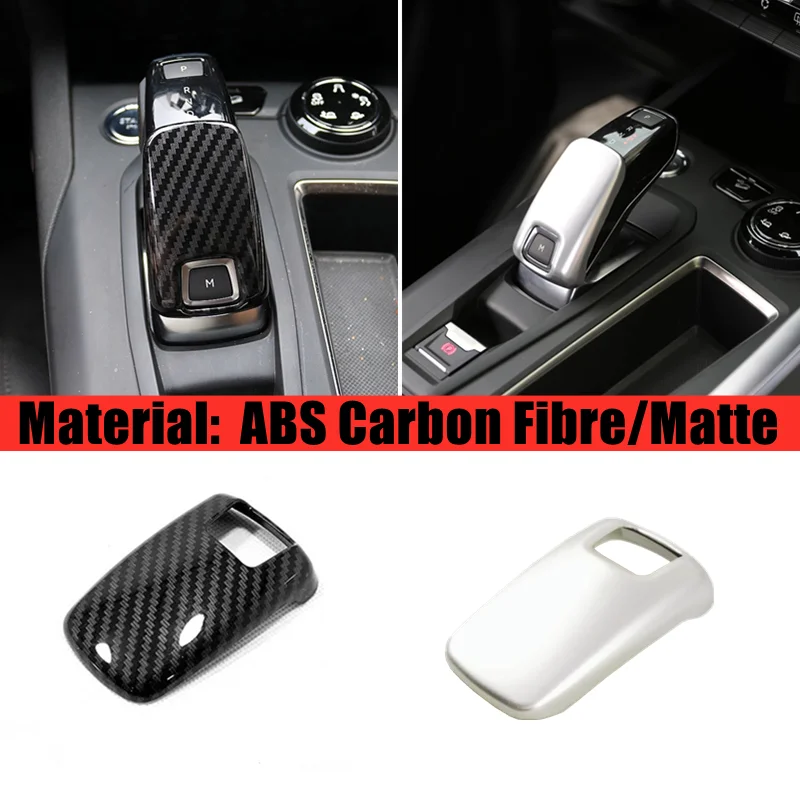 

ABS Matte/Carbon fibre For Opel Corsa 2019 2020 Car gear shift lever knob handle Decoration Cover Trim Car-styling Accessories