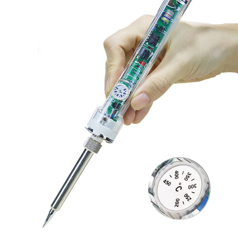 Prise EU/US 60/100W température réglable, fer à souder électrique poignée, outil de crayon thermique vente en gros