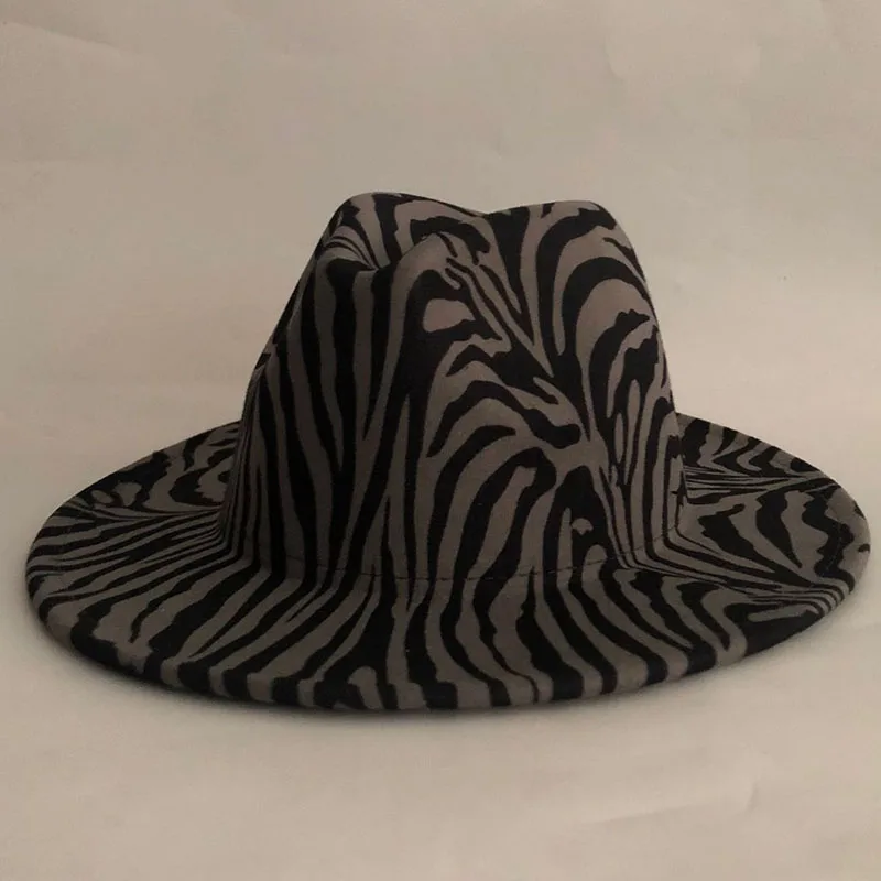 Fashion New Winter Hats Striped Wool Blend Warm Fedoras For Men Women Casual Spring Wool Artificial Jazz Caps Simple Top Hats