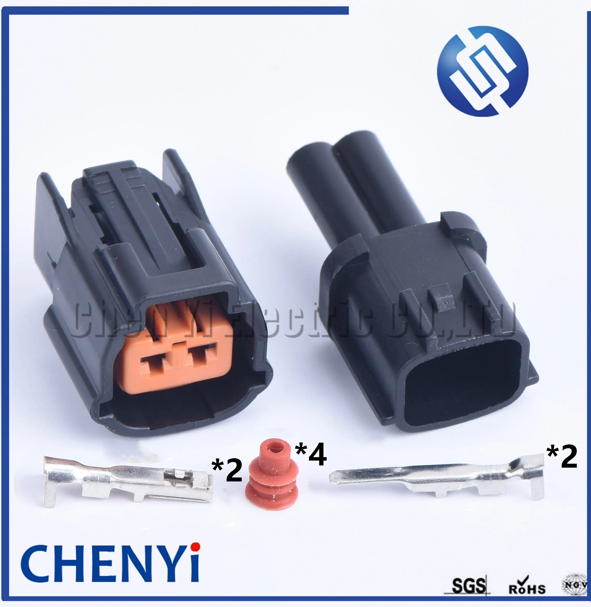 1 Set 2 Pin 2.2mm auto ballast connector electrical plug housing male or female cable joint Connector for Hyundai IX35