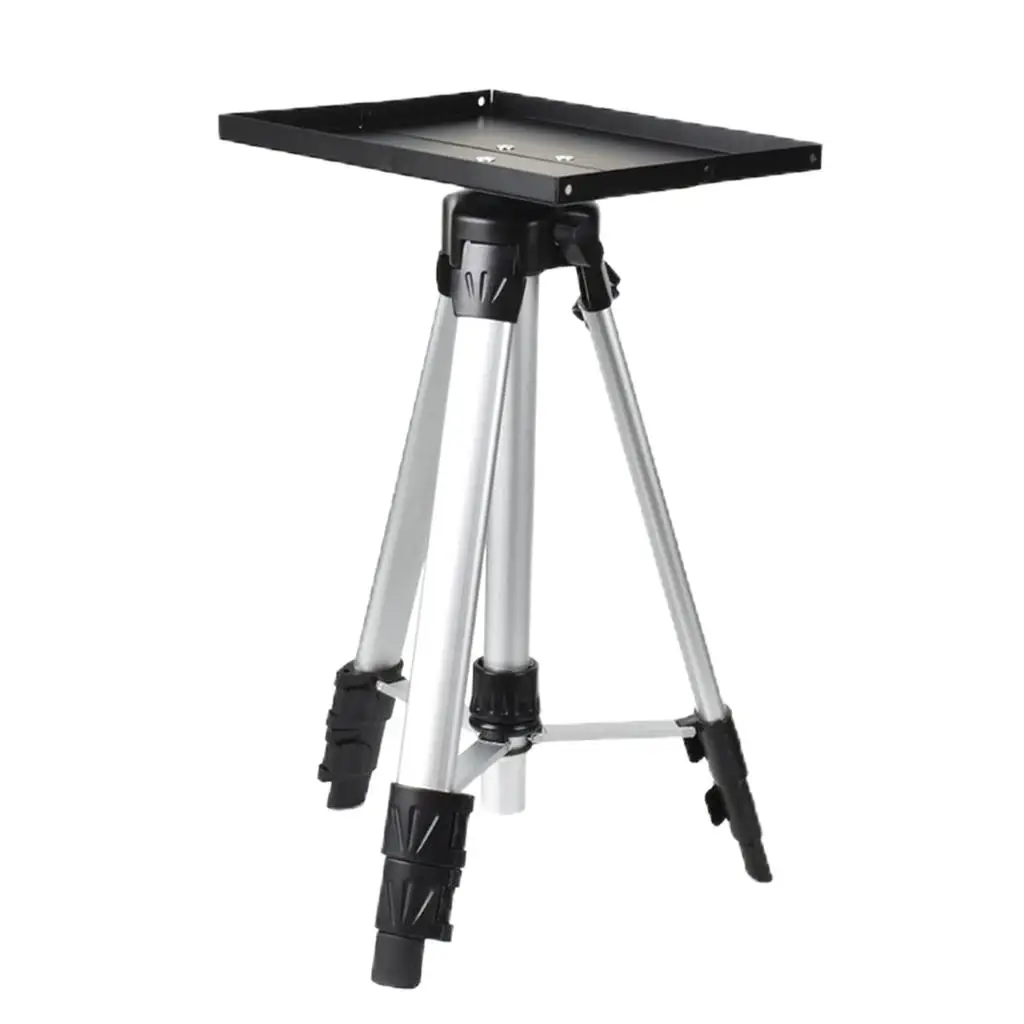 Portable Projector Tripod Stand with Adjustable Height Laptop Tripod Computer Desk Stand for Home Tablet Laptop Music Mixer