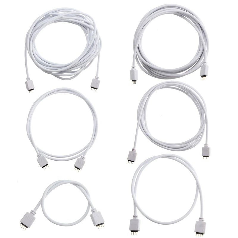 30/50/100/200/300/500 سنتيمتر 4Pin RGB LED موصل تمديد سلك كابل الحبل 4pin موصلات ل SMD 5050 3528 RGB LED قطاع ضوء