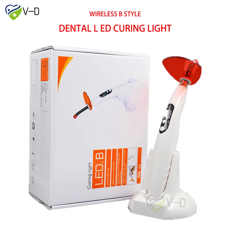 

LED-B Style Dental Curing Light Cure Lamp unit Wireless 5 Second Curing 1400mw with 5W high power LED