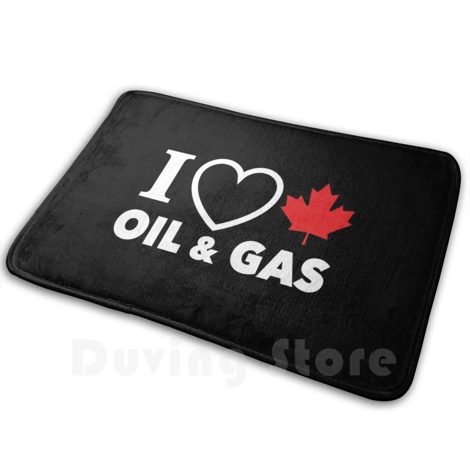 Me encantan el aceite y el gas canadiense Corazón rojo y hoja de arce Alberta Pipelines Fondo negro Mcga Hd Tienda en línea de alta calidad