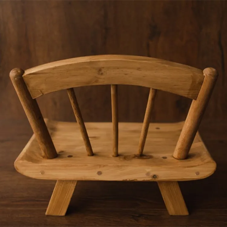 Accessoires de photographie de nouveau-né, chaise en bois pleine lune pour prise de Photo de bébé en Studio, nouveau Type