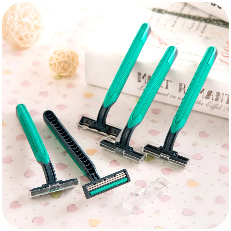 1pc  Disposable Shaver Travel Hotel Profession Men Blade Shaver  3 Layers Razor Blades Bathroom Supplies