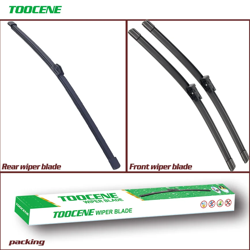 

Front and Rear Wiper Blades For Audi A4 B8 2009-2016 Windscreen Windshield Wiper Rubber Auto Car Accessories 24+20+14