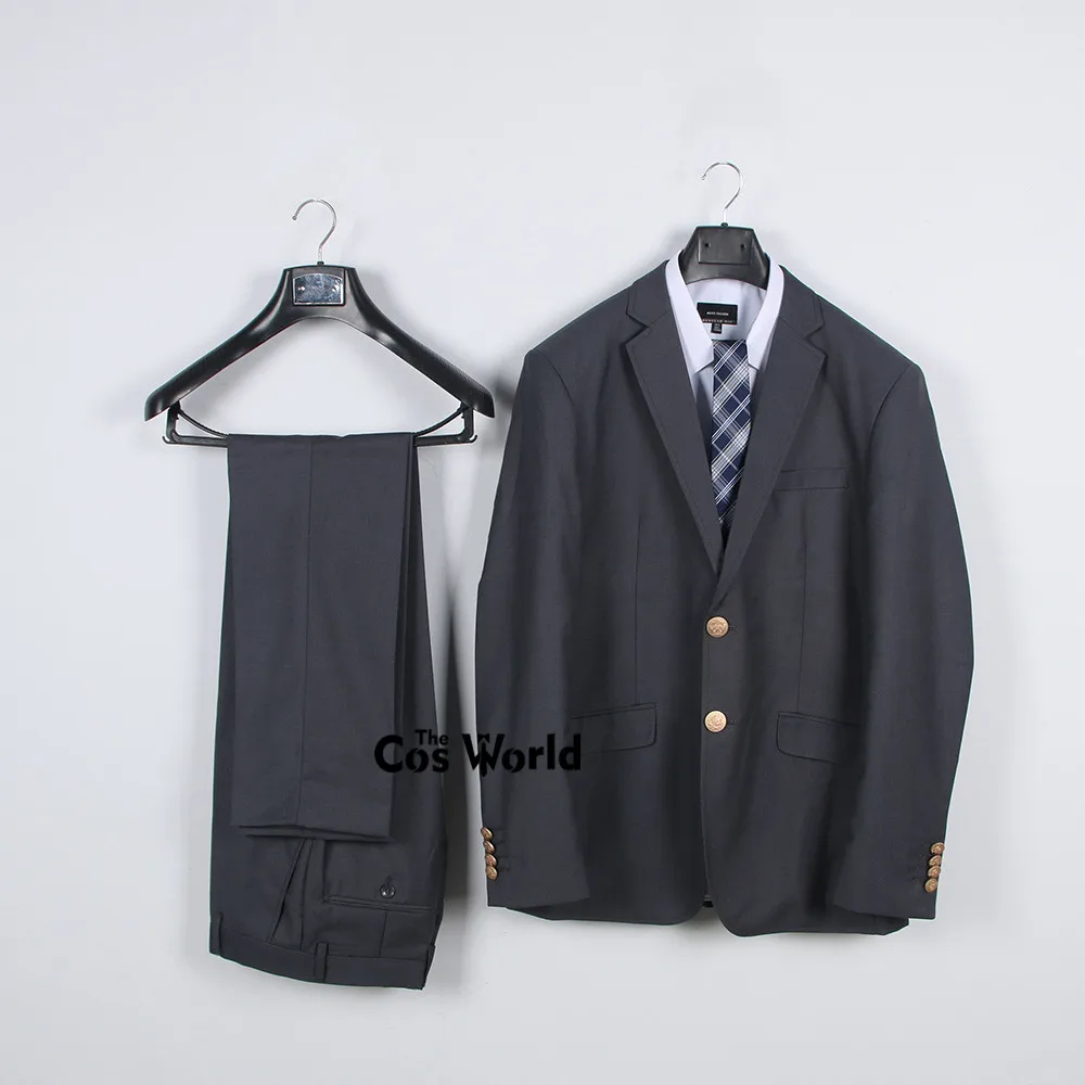 Mens Man Lente Herfst Effen Kleur Past Blazer Lange Mouwen Jassen Uitloper Broek Voor Jk Schooluniform Studenten Doeken