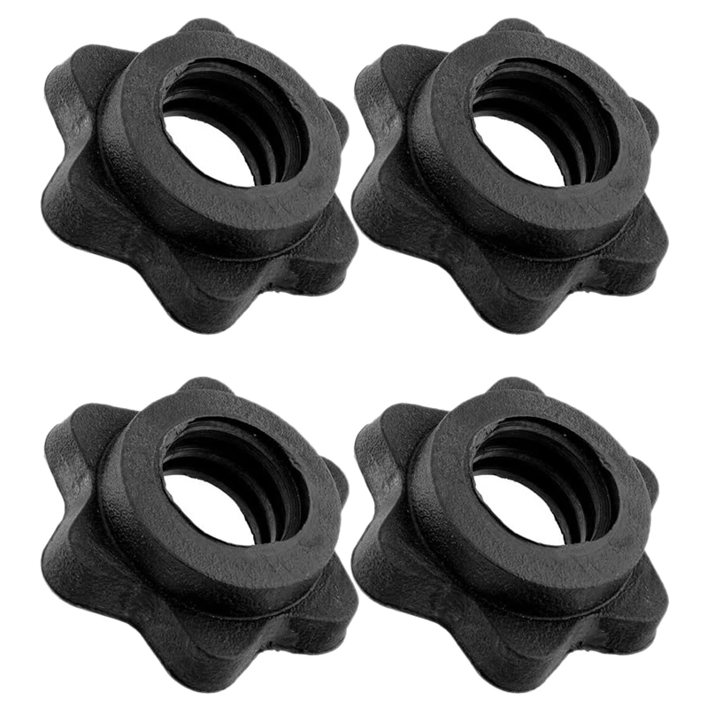 2 Pairs Dumbbell Hex Nut,Dumbbell Rod Nut,Spinlock Collars for Barbells Bars Training Sports