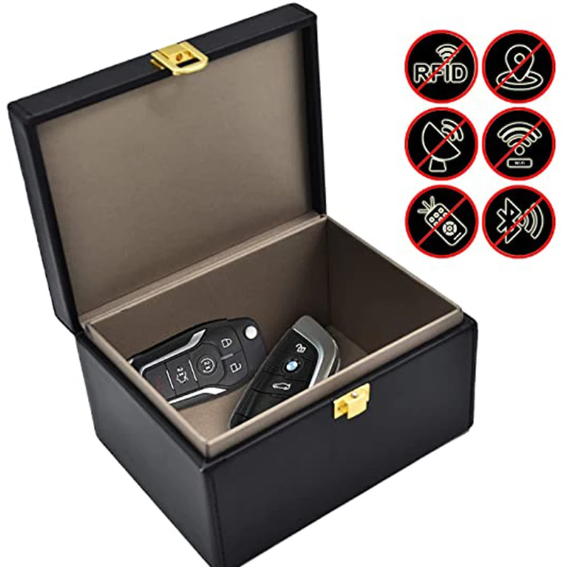 Autosleutelzakje Protector Box Rfid Grote Signal Blokkeren Doos Signaal Afscherming Pouch Anti Diefstal Opbergdoos Case Voor Telefoon bankkaart