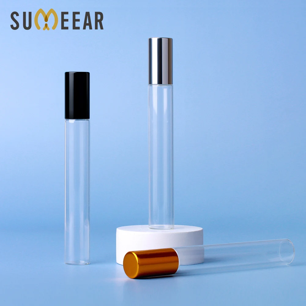100 Teile/los 10ml Glas Parfüm Rolle auf Flasche mit Edelstahl Ball Ätherisches Öl Flasche – Detail 1